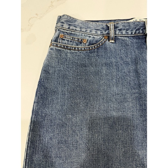 Vintage Gap Jeans Maxi Skirt Womens 14 Blue Medium Wash Y2K‎ 90s Boho Western - Picture 3 of 16